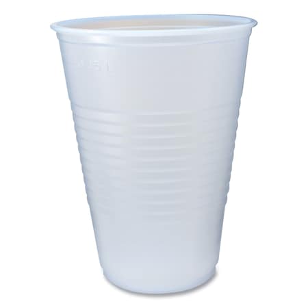 Fabri-Kal RK Ribbed Cold Drink Cups, 14 oz, Clear, 1000PK 9508030